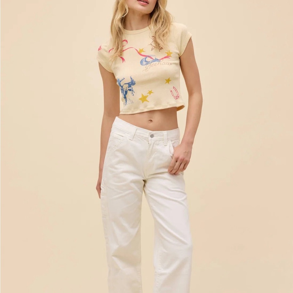Daydreamer Western Flash Pointelle Tee